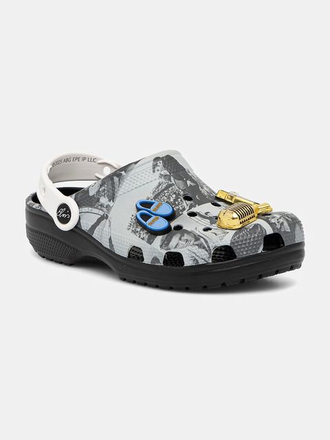 Crocs klapki Classic Elvis Clog kolor szary 211418 - zdjęcie produktu nr 1