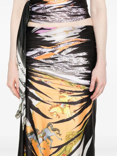 Diesel O-Pary midi skirt - Blue