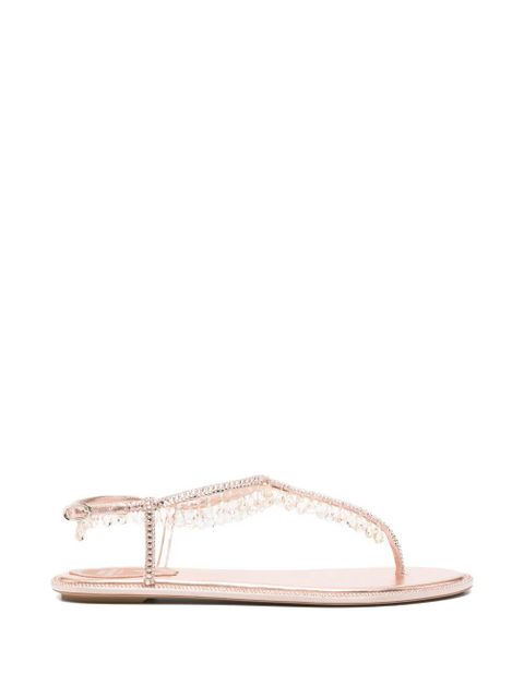 René Caovilla Chandelier crystal-embellished slingback sandals - Pink - zdjęcie produktu nr 1