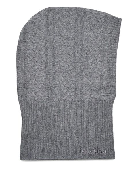Max Mara ribber-knit balaclava - Grey - zdjęcie produktu nr 1