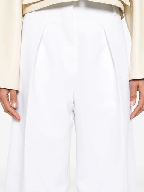 Jacquemus Ovalo pleated palazzo pants - White - zdjęcie produktu nr 2