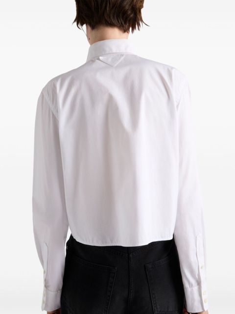 Prada crystal-embellishmed shirt - White - zdjęcie produktu nr 2