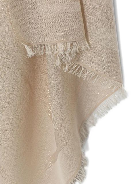 Moschino logo-jacquard scarf - Neutrals