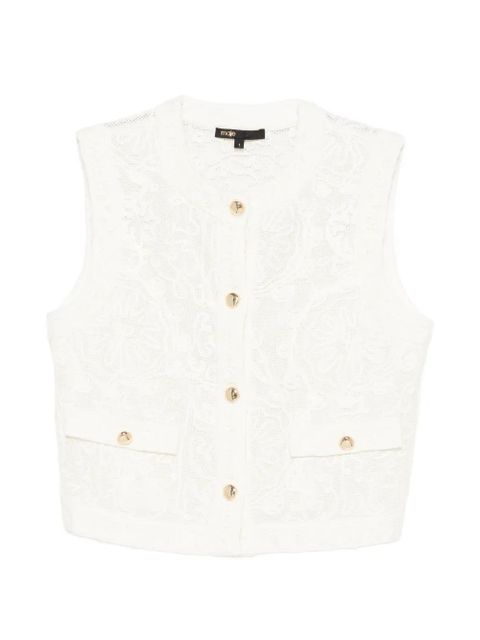 Maje buttoned vest - Neutrals - zdjęcie produktu nr 1