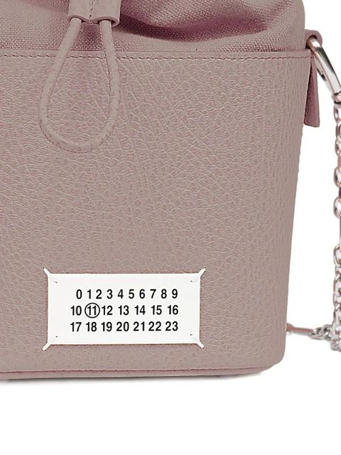 Maison Margiela drawstring bucket leather shoulder bag - Brown