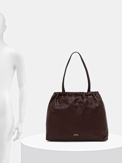 Tommy Hilfiger torebka kolor brązowy AW0AW18308