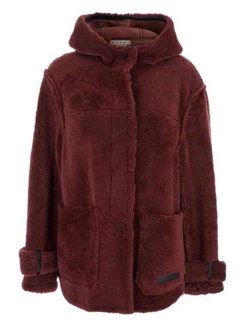 Marni hooded fleece jacket - Red - zdjęcie produktu nr 1
