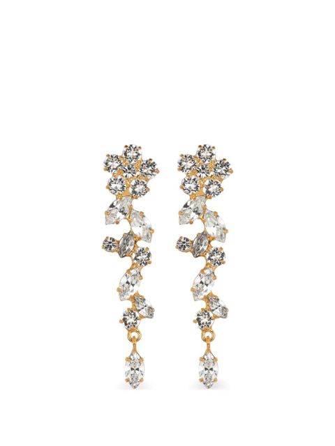 Jennifer Behr Jasmina crystal-embellished earrings - Gold - zdjęcie produktu nr 1