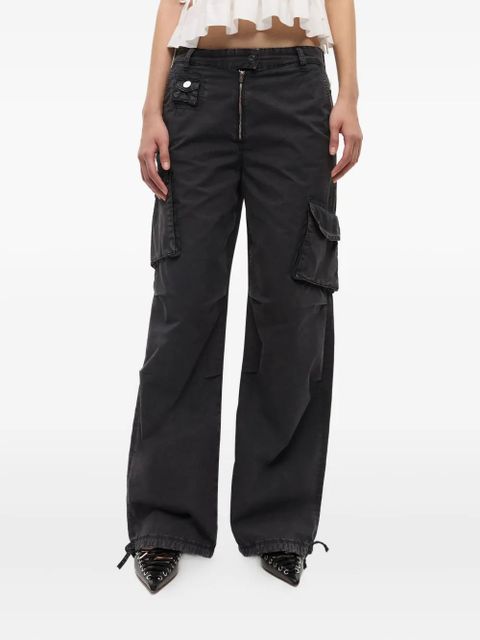 GANNI cargo trousers - Black