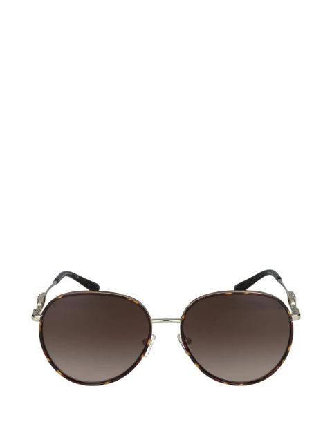 Michael Kors oval logo sunglasses - Brown
