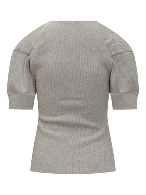 Victoria Beckham puffed-sleeve top - Grey - zdjęcie produktu nr 2