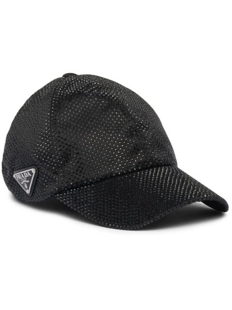 Prada crystal-embellished baseball cap - Black - zdjęcie produktu nr 1