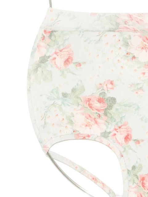 Simone Rocha floral-print brief - Multicolour