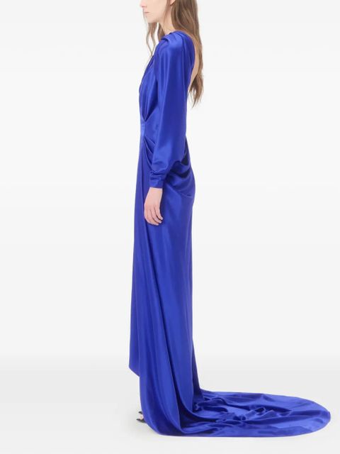 Valentino Garavani crepe satin gown - Blue
