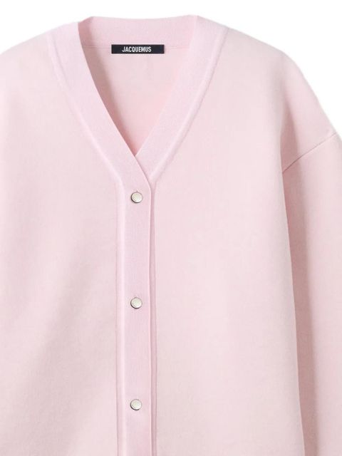 Jacquemus The Dopio V-neck cardigan - Pink - zdjęcie produktu nr 2