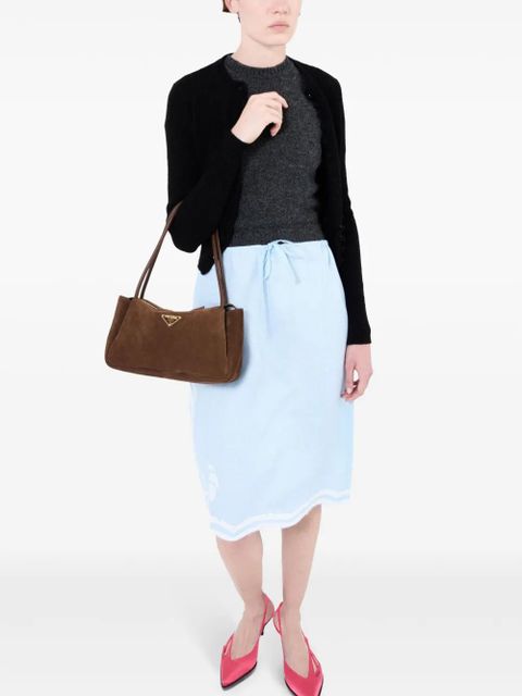 Prada short-sleeve cashmere top - Grey