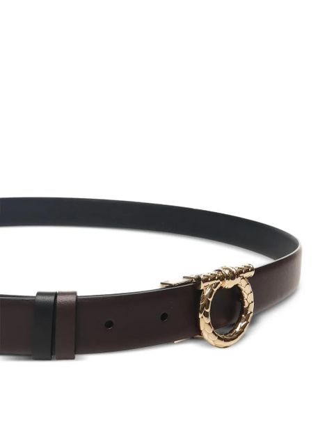 Ferragamo Gancini-buckle leather belt - Brown - zdjęcie produktu nr 2