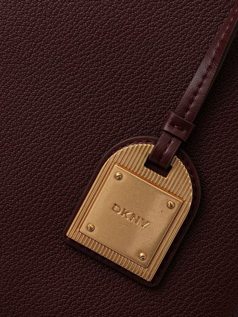 Dkny torebka skórzana kolor czerwony R44D1I53