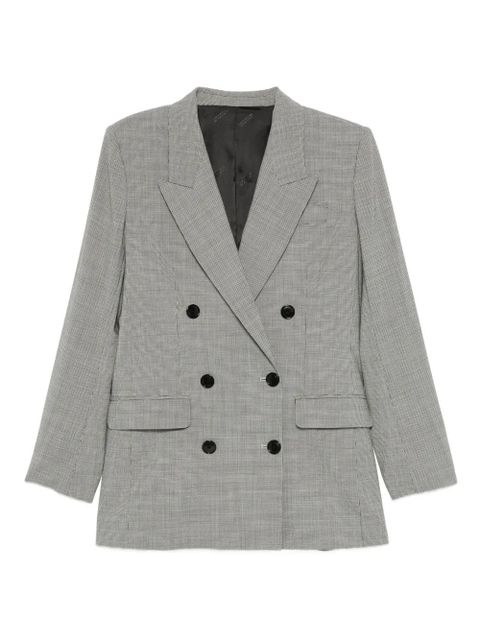 MARANT ÉTOILE checked double-breasted jacket - Grey - zdjęcie produktu nr 1