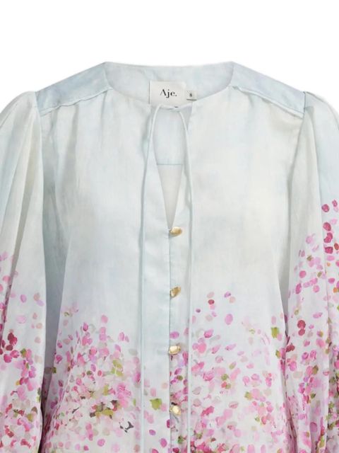 Aje bishop-sleeves floral-print blouse - Pink - zdjęcie produktu nr 2