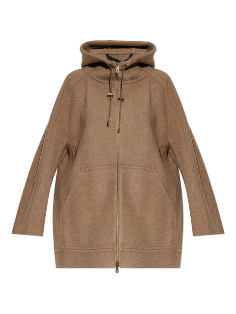Max Mara Gradi hooded zip jacket - Brown - zdjęcie produktu nr 1