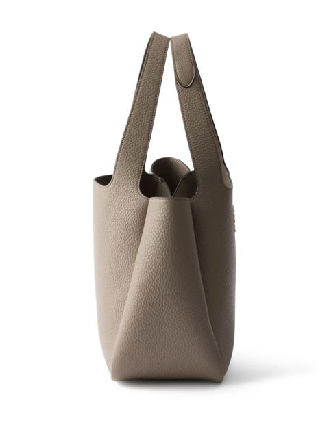 Prada small leather tote bag - Brown