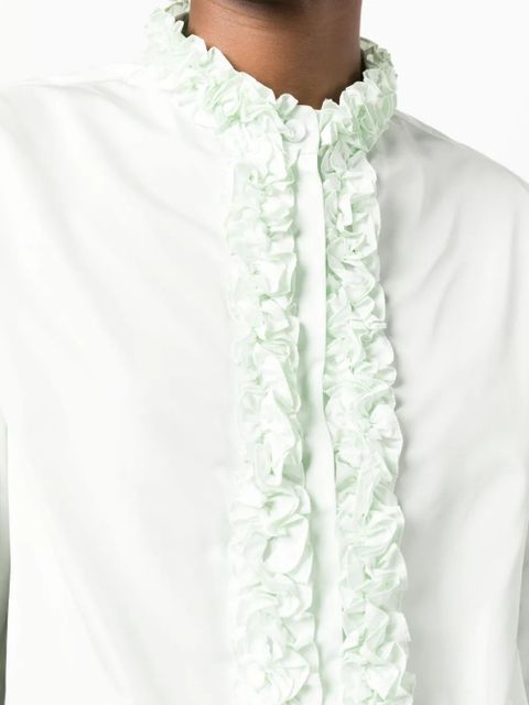 Jil Sander ruffle-detail blouse - Green