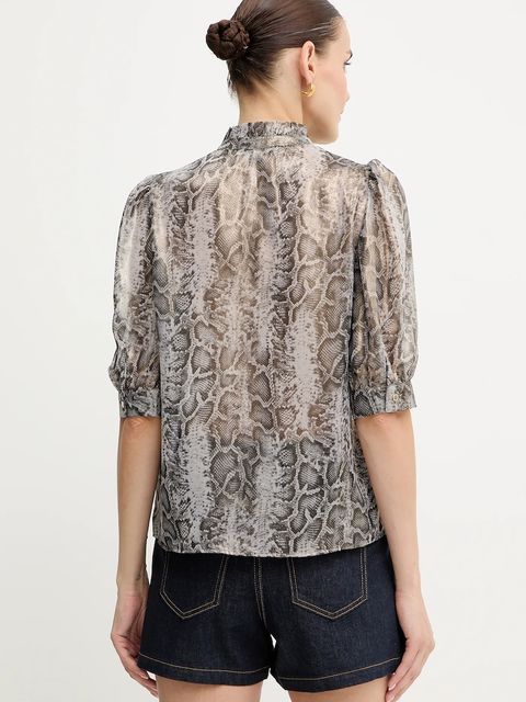 Morgan koszula damska kolor szary regular COBA.F