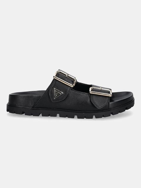 Guess klapki skórzane FASTEN - zdjęcie produktu nr 1