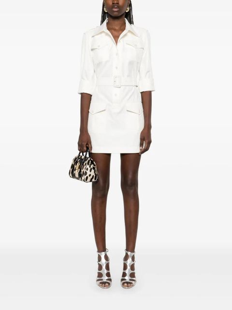TOM FORD belted shirt mini dress - White - zdjęcie produktu nr 2