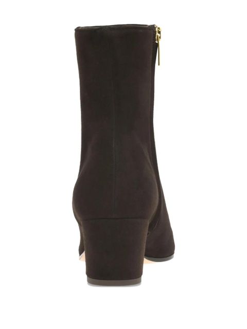 Gianvito Rossi 55mm Keinna pointed-toe block-heel boots - Brown - zdjęcie produktu nr 2