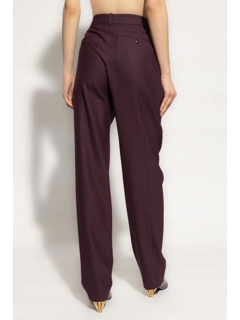 Victoria Beckham creased trousers - Red