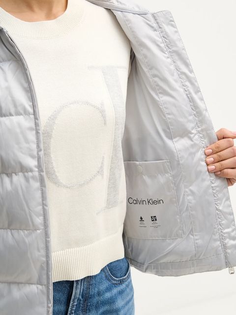 Calvin Klein Jeans kurtka kolor szary przejściowa LV047E509G