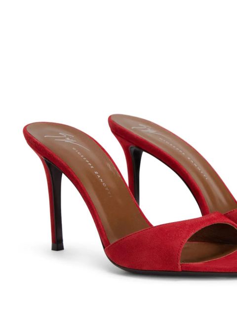Giuseppe Zanotti 90mm Intriigo mules - Red