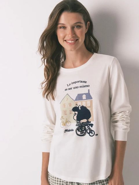 women'secret piżama bawełniana damska kolor biały bawełniana 3132136