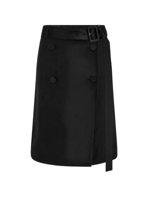 Ferragamo button belted midi skirt - Black - zdjęcie produktu nr 1