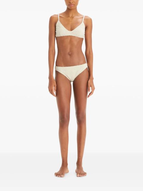 Tory Burch Terry bikini top - Neutrals - zdjęcie produktu nr 2