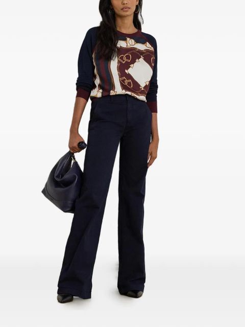 Lauren Ralph Lauren wide-leg trousers - Blue - zdjęcie produktu nr 2