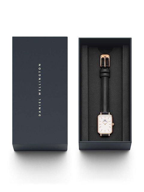Daniel Wellington zegarek Quadro Pressed damski kolor różowy - zdjęcie produktu nr 2