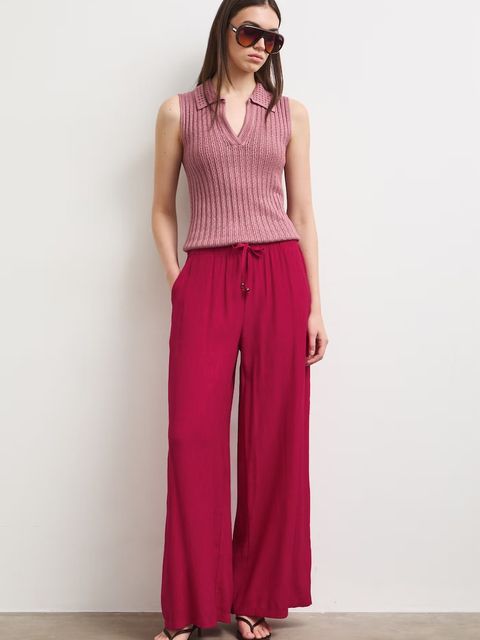 Medicine spodnie wide leg damskie z wiskozą - zdjęcie produktu nr 2