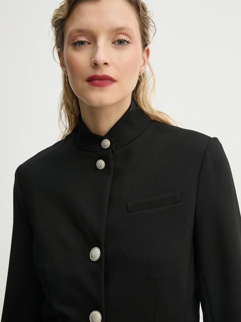 Rag & Bone marynarka kolor czarny jednorzędowa gładka WAW23S4026A926