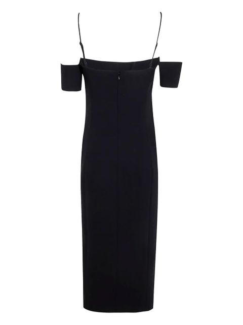 PINKO off-shoulder slit dress - Black - zdjęcie produktu nr 2