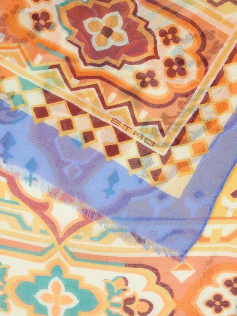 ETRO printed scarf - Yellow
