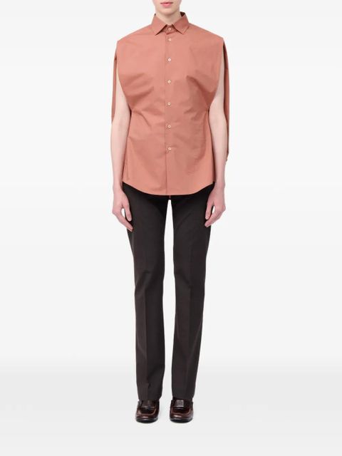 MM6 Maison Margiela cotton shirt - Brown - zdjęcie produktu nr 2