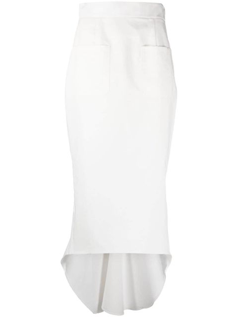 Prada fluted midi skirt - White - zdjęcie produktu nr 1
