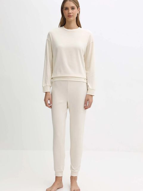 United Colors of Benetton piżama damska kolor beżowy 3L333P04A