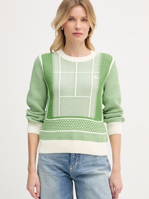 Lacoste sweter damski z bawełną - zdjęcie produktu nr 1