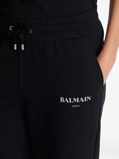 Balmain logo-print track pants - Black