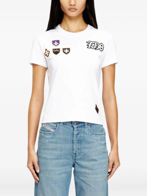 Diesel T-ILA-CP appliqué T-shirt - White - zdjęcie produktu nr 2