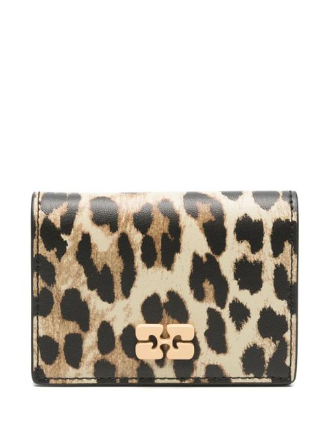 GANNI leopard-print wallet - Neutrals - zdjęcie produktu nr 1